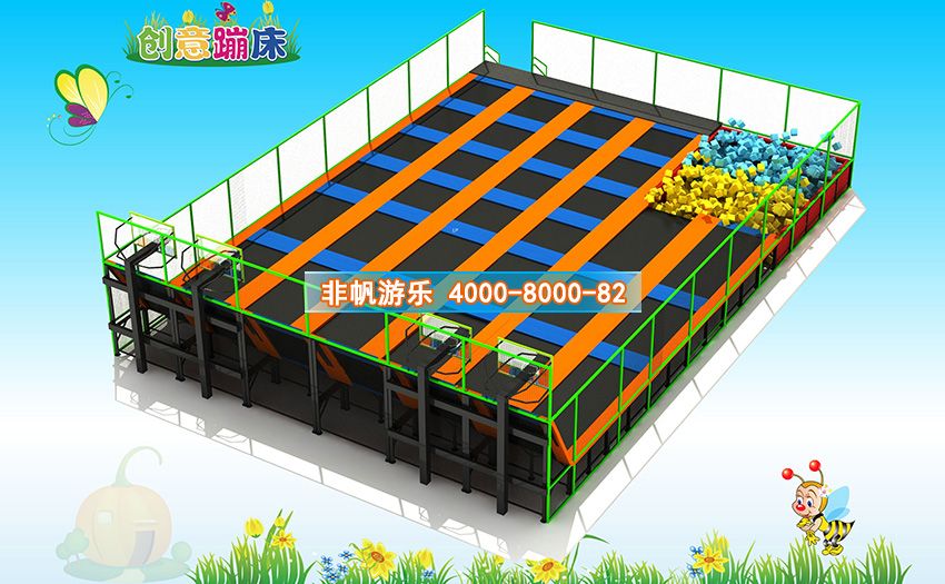 兒童淘氣堡創(chuàng)意蹦床主題運(yùn)動(dòng)樂園