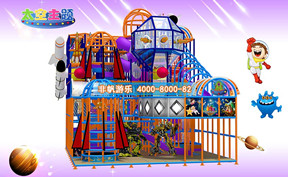 兒童淘氣堡太空科幻風格[180平方]